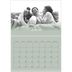 Calendario personalizado doble A4 — Verde bruma [Febrero]