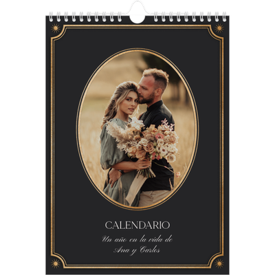 Calendario personalizado A4 — Clásico vintage [portada]