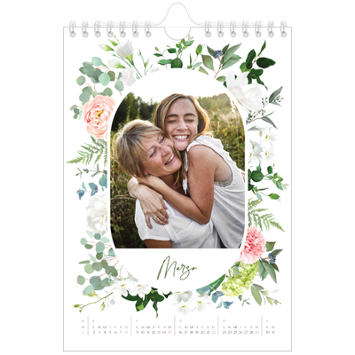 Calendario personalizado A5 — Flores tradicionales [Marzo]