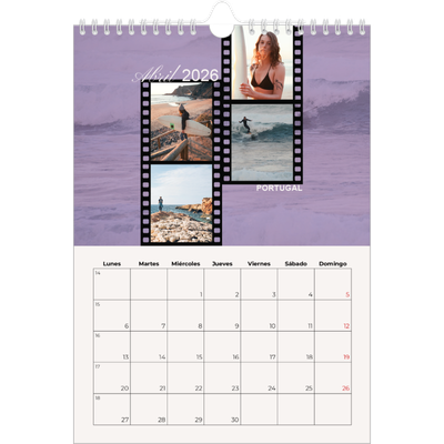 Calendario personalizado A4 — Pasión por la aventura [Abril]