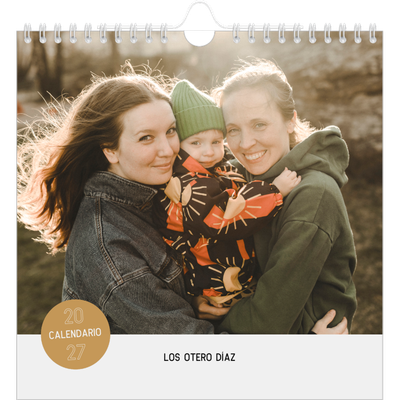 Calendarios Cuadrados — Pegatina de foto [portada]