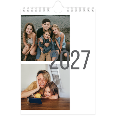 Calendario personalizado A5 — Meses numerados [portada]