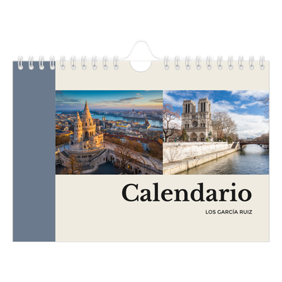 Calendario personalizado A5 — Lugares del mundo [portada]