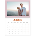Calendario personalizado doble A4 — Marcos retro [Abril]