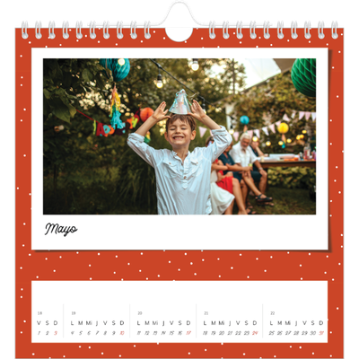 Calendarios Cuadrados — Instantáneas pop de colores [portada]