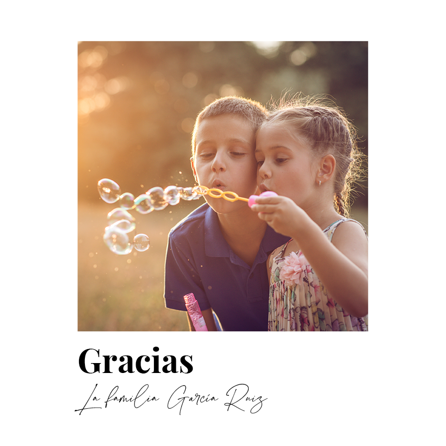 Tarjetas de agradecimiento — Mensaje de postal