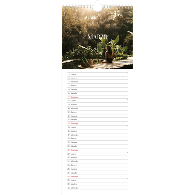 Calendario de cocina  — Escapada infinita [Marzo]