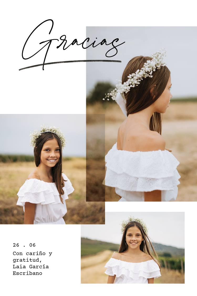 Tarjetas de agradecimiento — Toque personal