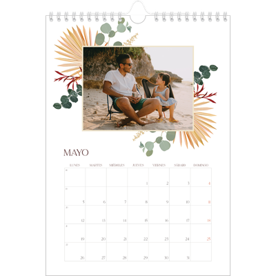 Calendario personalizado A4 — Boho [portada]