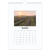 Calendario personalizado A4 — Foto simple [Marzo]