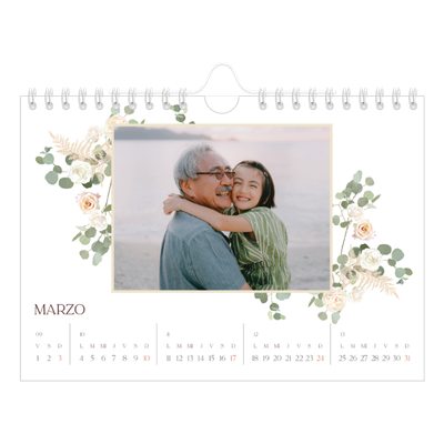 Calendario personalizado A5 — Boho [Marzo]