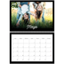 Calendario personalizado doble A4 — Negro minimalista [portada]