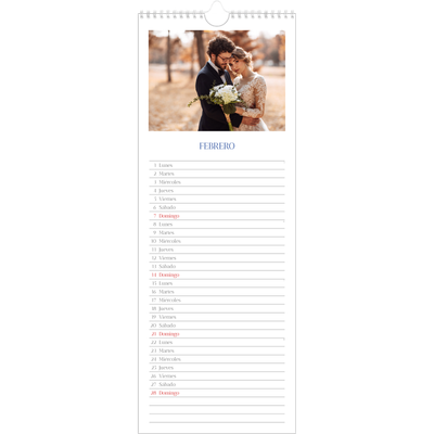 Calendario de cocina  — Clásico cobalto [Febrero]