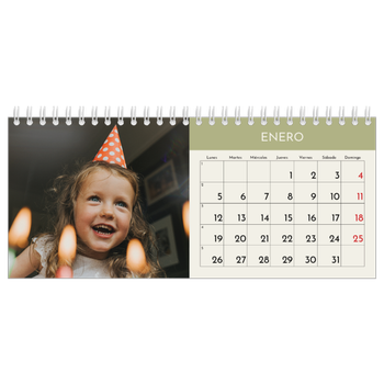 Calendario fotográfico de escritorio — Capítulos pastel