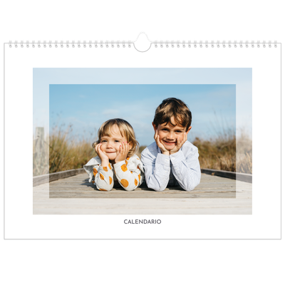 Calendario A3 horizontal — Marco transparente [portada]