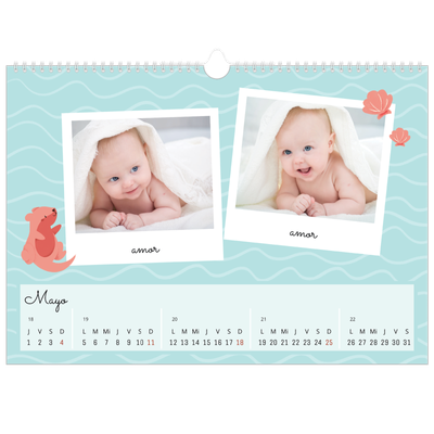 Calendario A3 horizontal — Animalitos [portada]