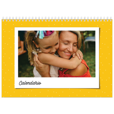 Calendario personalizado doble A4 — Instantáneas pop de colores [portada]