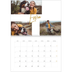Calendario personalizado doble A4 — Rotulador dorado [Enero]