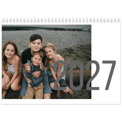 Calendario personalizado doble A4 — Meses numerados [portada]