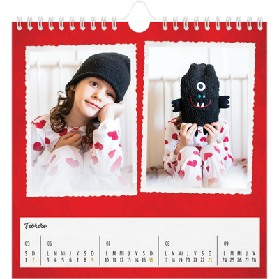 Calendarios Cuadrados — Colección de fotos [Febrero]
