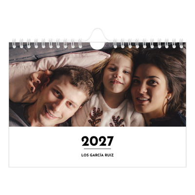 Calendario personalizado A5 — Letra destacada [portada]