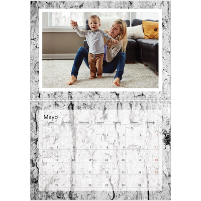 Calendario personalizado doble A4 — Corteza de árbol [portada]