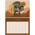 Calendario personalizado doble A4 — Montañas neutrales [Enero]