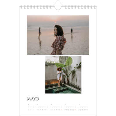 Calendario personalizado A4 — Atardeceres surferos [portada]
