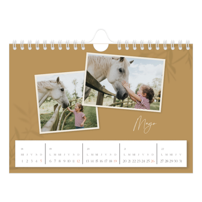 Calendario personalizado A5 — Con los pies en la tierra [portada]