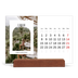 Calendario de mesa con base de madera - apaisado  — El arco abierto [Febrero]