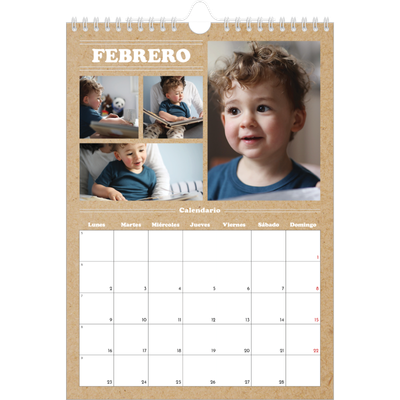 Calendario personalizado A4 — Editorial de este año [Febrero]