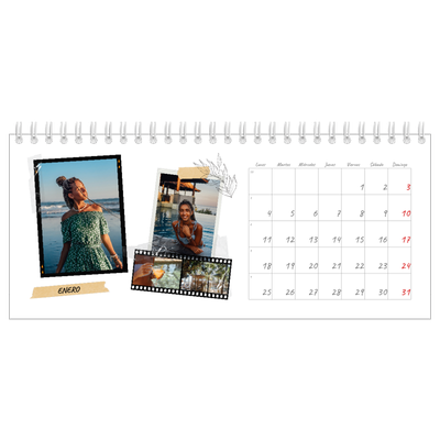 Calendarios de mesa — Scrapbook con estilo [Enero]