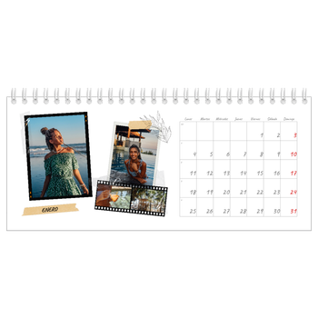 Calendario fotográfico de escritorio — Scrapbook con estilo