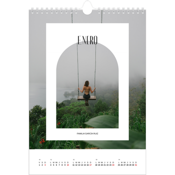 Calendario personalizado A4 — El arco abierto