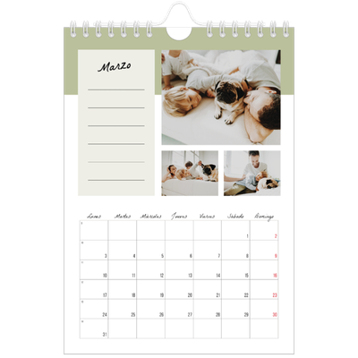 Calendario personalizado A5 — Calendario de lista de tareas [Marzo]