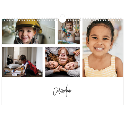 Calendario A3 horizontal — Disposición de fotos [portada]