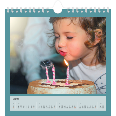 Calendarios Cuadrados — Colorea mi mundo [Marzo]