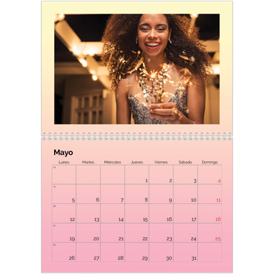 Calendario personalizado doble A4 — Tonos pastel [portada]