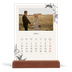 Calendario de mesa con base de madera - vertical  — Tinta y hiedra [portada]