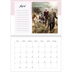 Calendario personalizado doble A4 — Calendario de lista de tareas [Abril]
