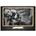 Calendario personalizado doble A4 — Marcos de purpurina [portada]