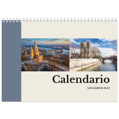 Calendario personalizado doble A4 — Lugares del mundo [portada]