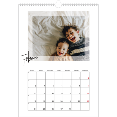 Calendarios A3 — Marco transparente [Febrero]