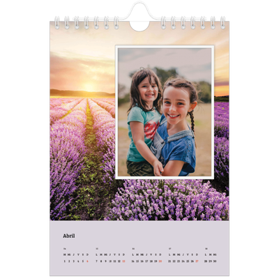 Calendario personalizado A5 — Cuatro estaciones [Abril]