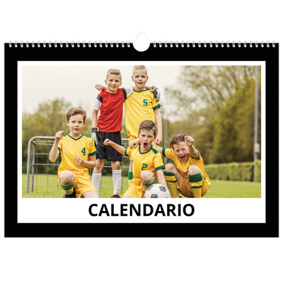 Calendario A3 horizontal — Marco negro [portada]