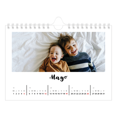 Calendario personalizado A5 — Escrito a mano [portada]