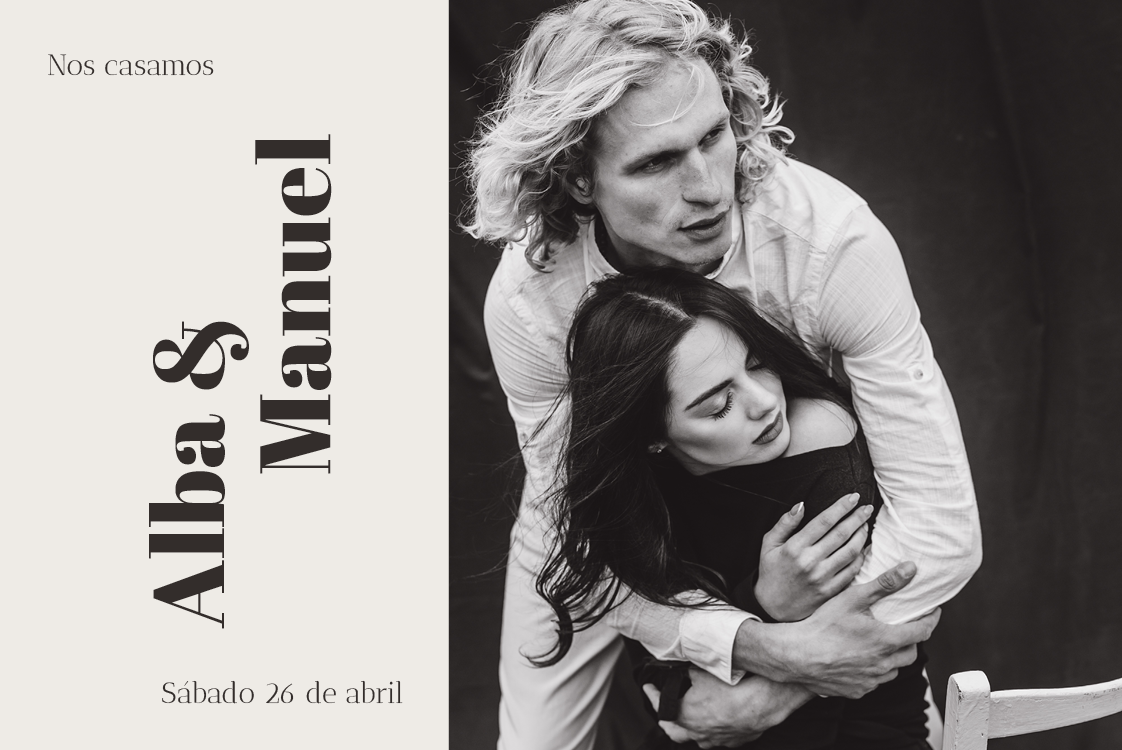 Invitaciones — Place de nombre vertical