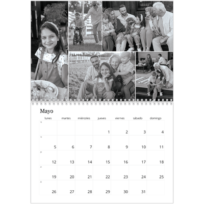 Calendario personalizado doble A4 — Enfoque [portada]