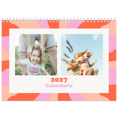 Calendario personalizado doble A4 — Juego de patrones [portada]