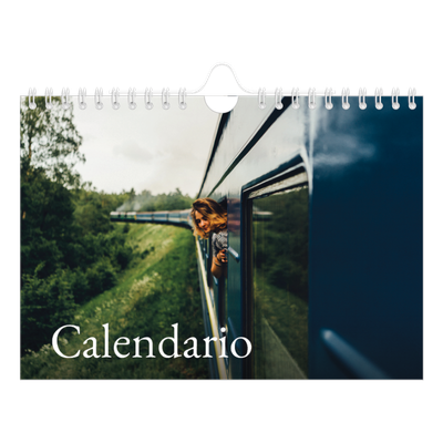 Calendario personalizado A5 — Serif sencillo [portada]